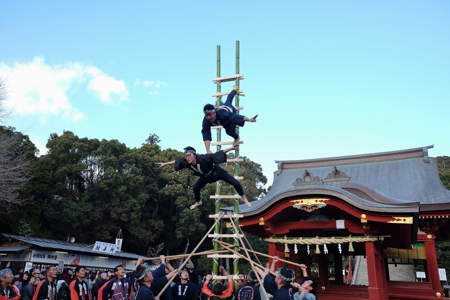 鶴岡八幡宮　初詣　混雑